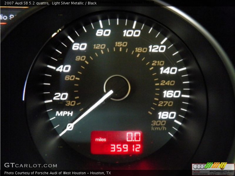 Light Silver Metallic / Black 2007 Audi S8 5.2 quattro