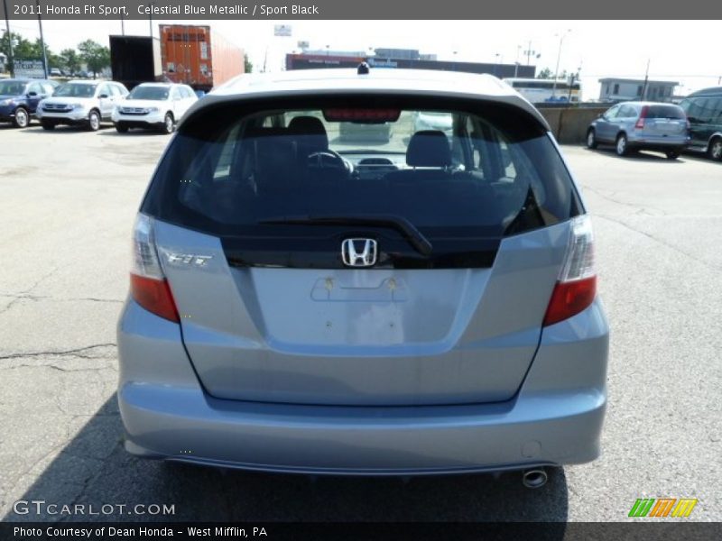 Celestial Blue Metallic / Sport Black 2011 Honda Fit Sport