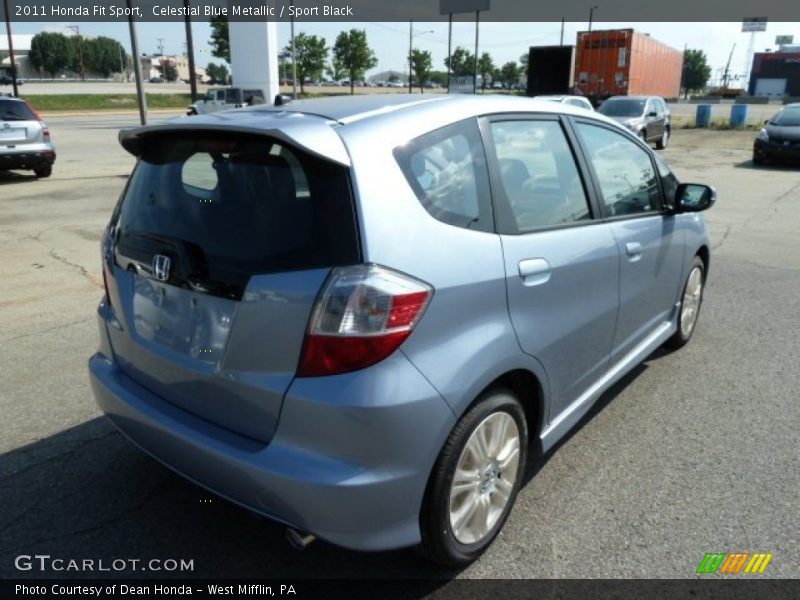 Celestial Blue Metallic / Sport Black 2011 Honda Fit Sport