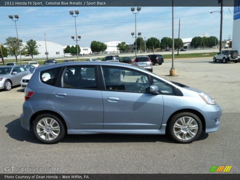 Celestial Blue Metallic / Sport Black 2011 Honda Fit Sport