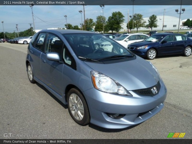 Celestial Blue Metallic / Sport Black 2011 Honda Fit Sport