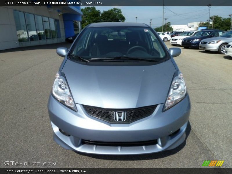 Celestial Blue Metallic / Sport Black 2011 Honda Fit Sport