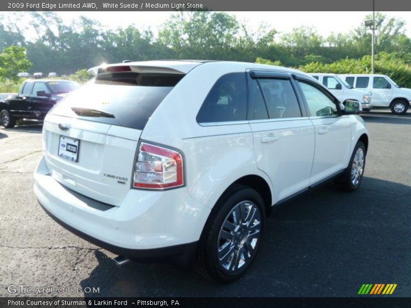 White Suede / Medium Light Stone 2009 Ford Edge Limited AWD