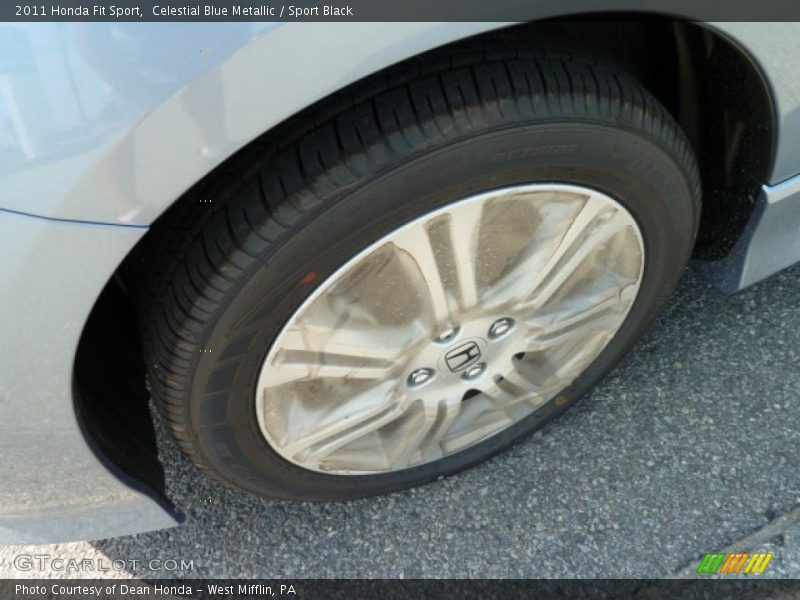 Celestial Blue Metallic / Sport Black 2011 Honda Fit Sport