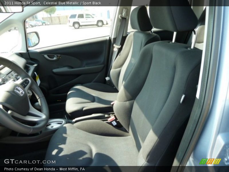 Celestial Blue Metallic / Sport Black 2011 Honda Fit Sport