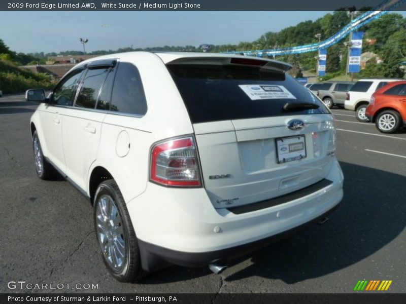 White Suede / Medium Light Stone 2009 Ford Edge Limited AWD