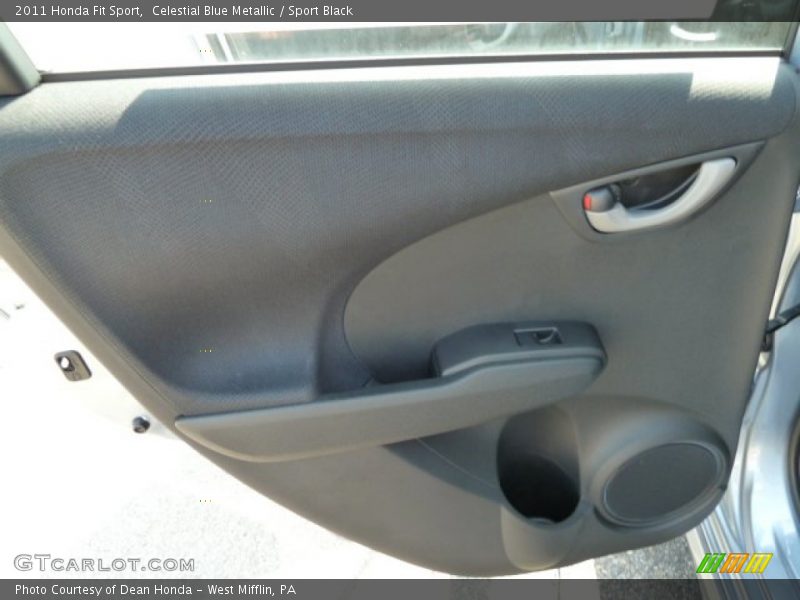 Celestial Blue Metallic / Sport Black 2011 Honda Fit Sport