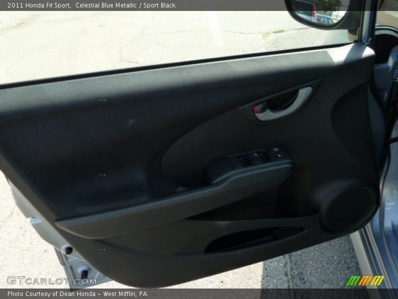 Celestial Blue Metallic / Sport Black 2011 Honda Fit Sport