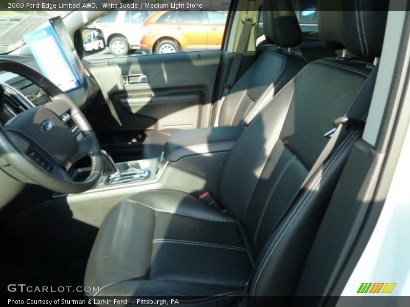 White Suede / Medium Light Stone 2009 Ford Edge Limited AWD