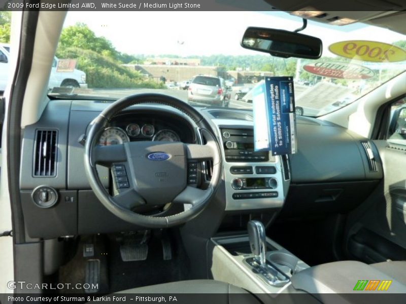 White Suede / Medium Light Stone 2009 Ford Edge Limited AWD