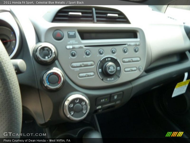 Celestial Blue Metallic / Sport Black 2011 Honda Fit Sport