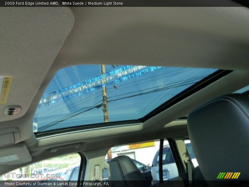 White Suede / Medium Light Stone 2009 Ford Edge Limited AWD