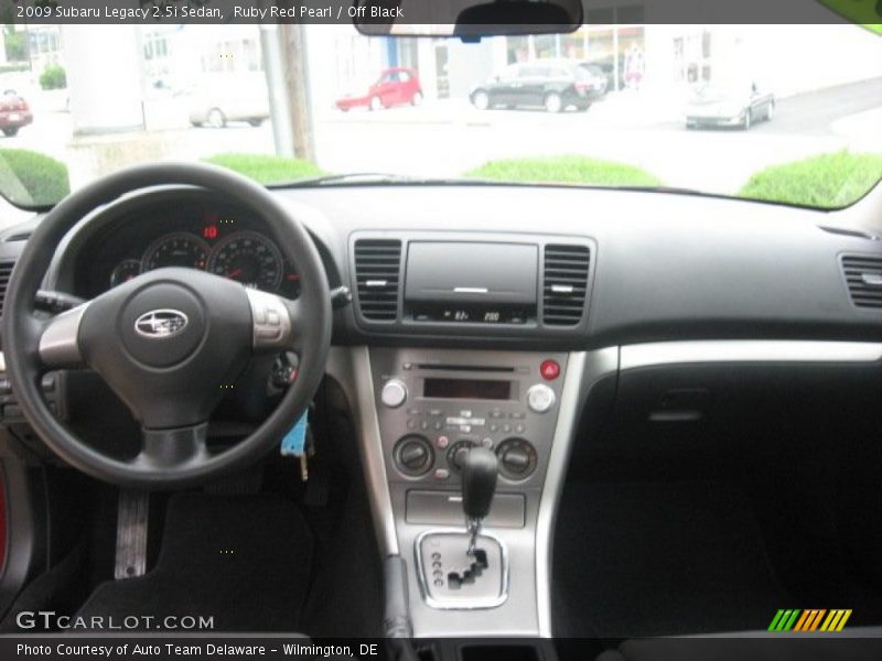 Ruby Red Pearl / Off Black 2009 Subaru Legacy 2.5i Sedan