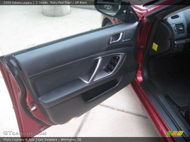 Ruby Red Pearl / Off Black 2009 Subaru Legacy 2.5i Sedan