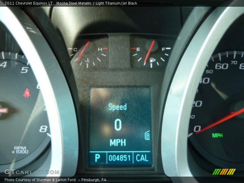 Mocha Steel Metallic / Light Titanium/Jet Black 2011 Chevrolet Equinox LT