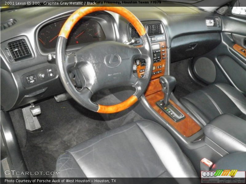 Graphite Gray Metallic / Black 2001 Lexus ES 300
