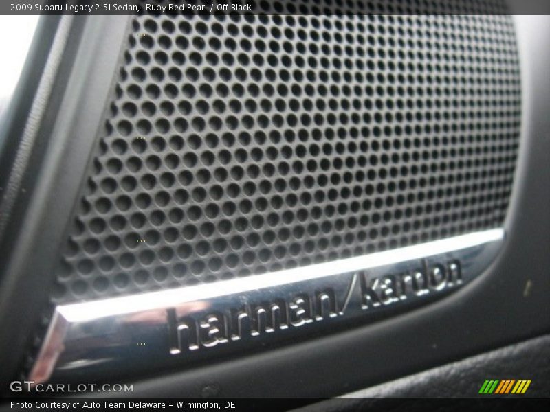 Ruby Red Pearl / Off Black 2009 Subaru Legacy 2.5i Sedan