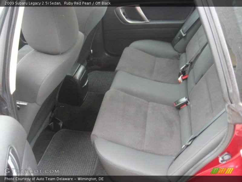 Ruby Red Pearl / Off Black 2009 Subaru Legacy 2.5i Sedan