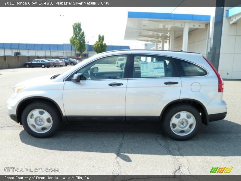 Alabaster Silver Metallic / Gray 2011 Honda CR-V LX 4WD