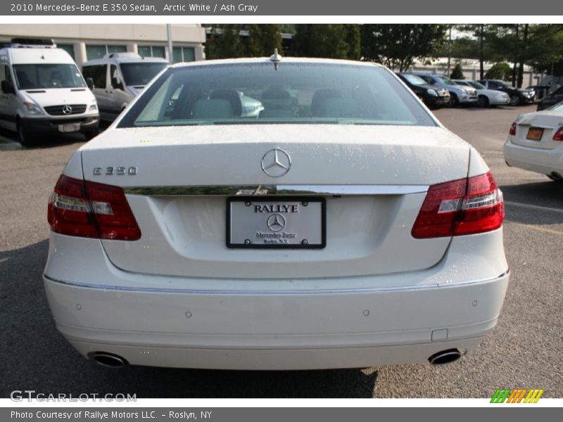 Arctic White / Ash Gray 2010 Mercedes-Benz E 350 Sedan