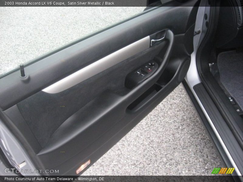 Satin Silver Metallic / Black 2003 Honda Accord LX V6 Coupe