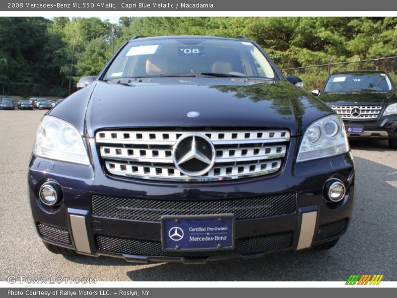 Capri Blue Metallic / Macadamia 2008 Mercedes-Benz ML 550 4Matic