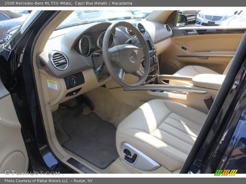 Capri Blue Metallic / Macadamia 2008 Mercedes-Benz ML 550 4Matic