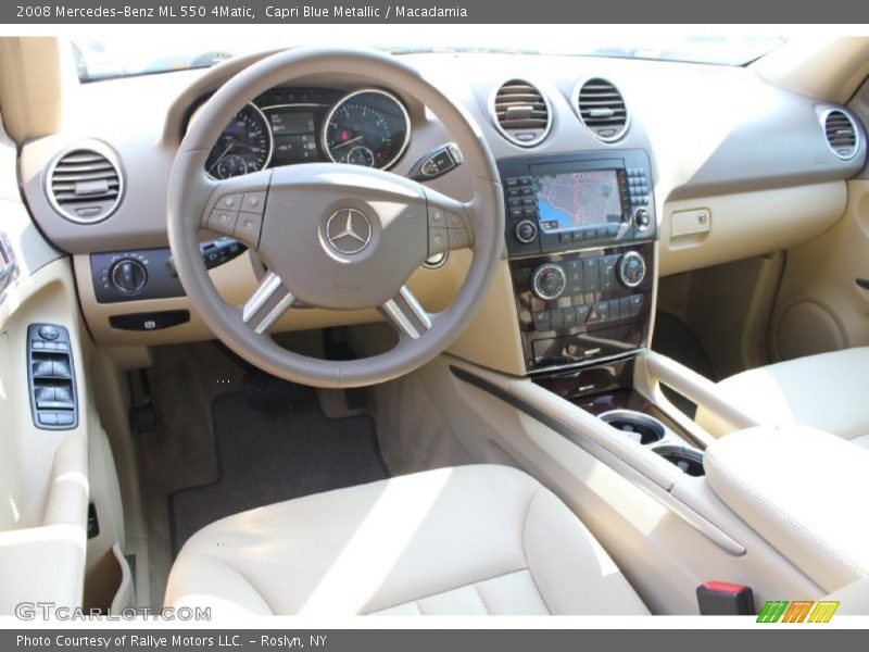 Capri Blue Metallic / Macadamia 2008 Mercedes-Benz ML 550 4Matic