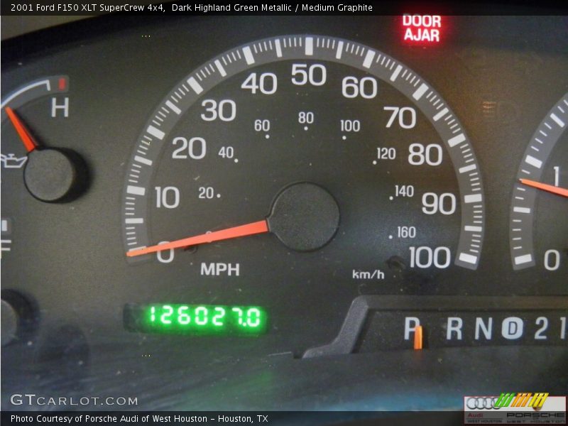 Dark Highland Green Metallic / Medium Graphite 2001 Ford F150 XLT SuperCrew 4x4
