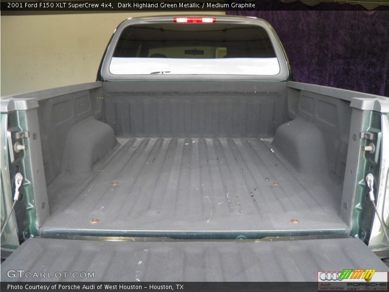 Dark Highland Green Metallic / Medium Graphite 2001 Ford F150 XLT SuperCrew 4x4