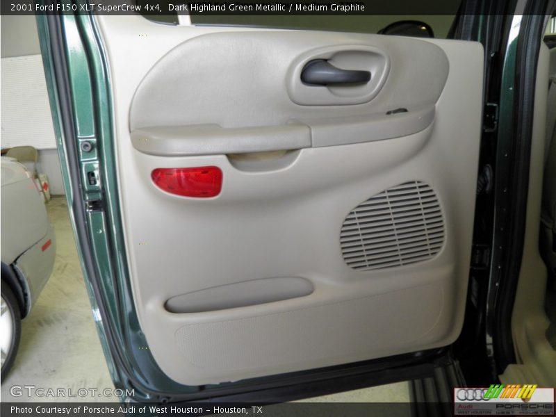 Dark Highland Green Metallic / Medium Graphite 2001 Ford F150 XLT SuperCrew 4x4