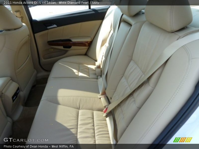 White Diamond Pearl / Ivory 2011 Honda Accord EX-L V6 Sedan