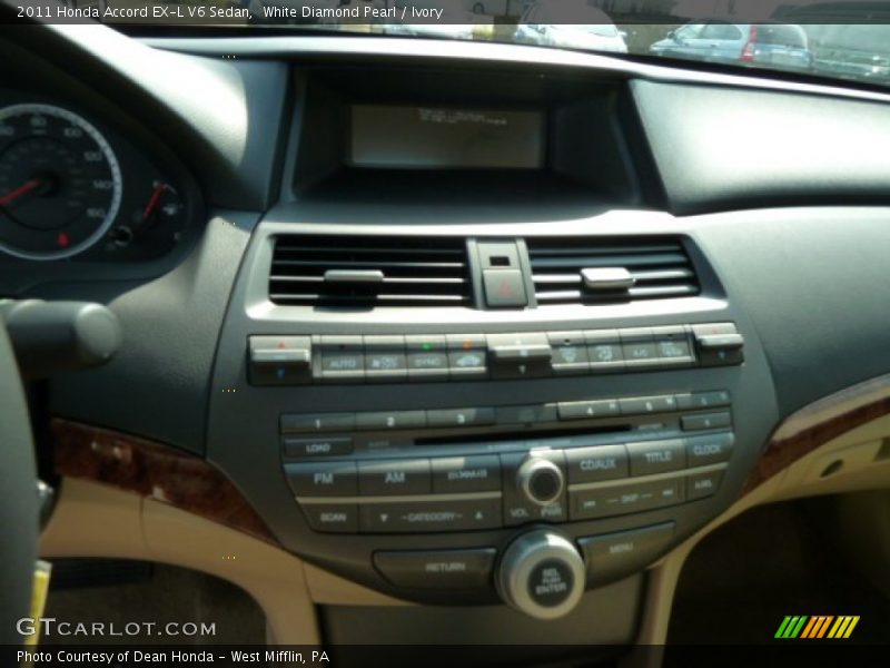 White Diamond Pearl / Ivory 2011 Honda Accord EX-L V6 Sedan