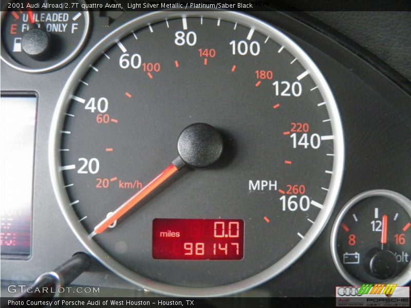 Light Silver Metallic / Platinum/Saber Black 2001 Audi Allroad 2.7T quattro Avant