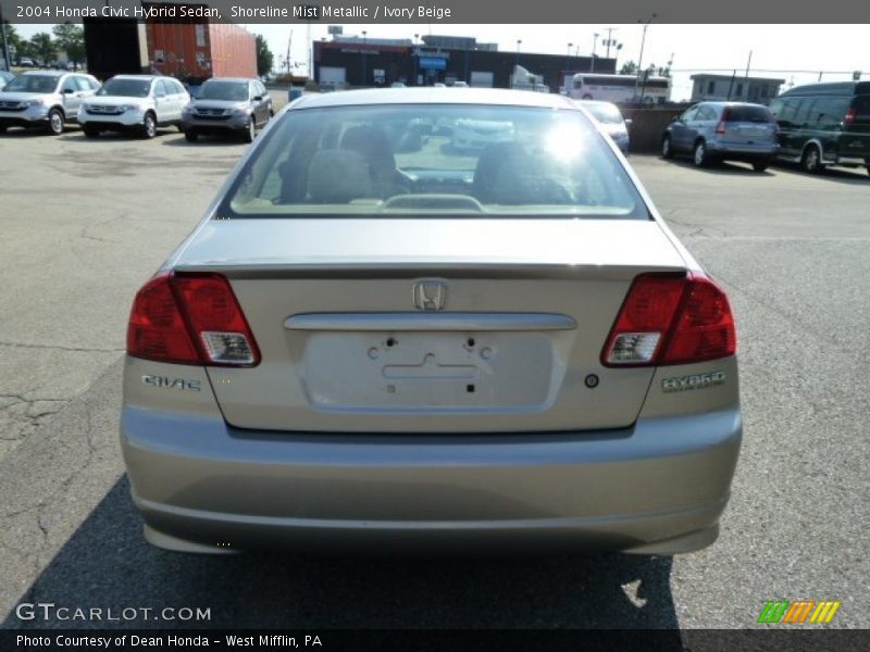 Shoreline Mist Metallic / Ivory Beige 2004 Honda Civic Hybrid Sedan