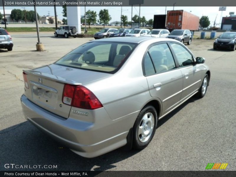 Shoreline Mist Metallic / Ivory Beige 2004 Honda Civic Hybrid Sedan