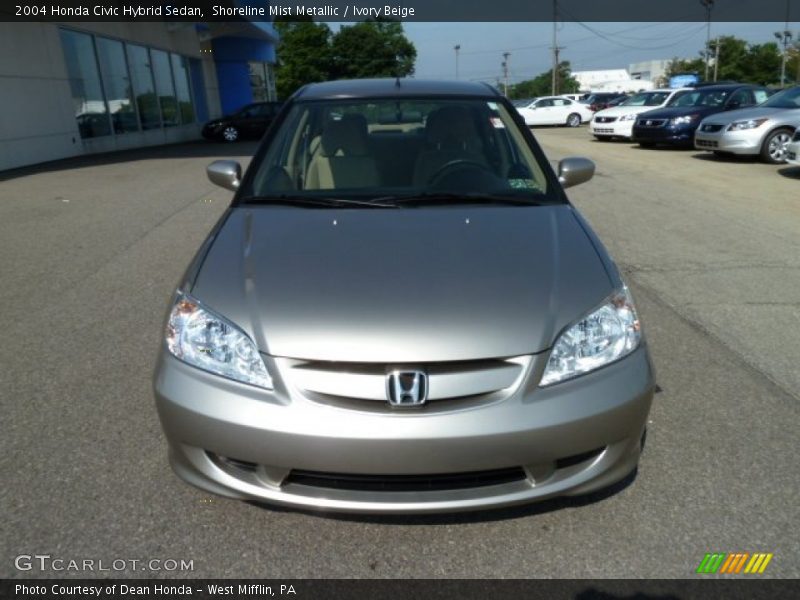 Shoreline Mist Metallic / Ivory Beige 2004 Honda Civic Hybrid Sedan