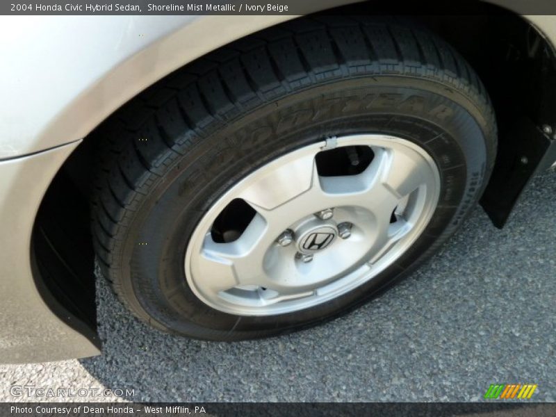 Shoreline Mist Metallic / Ivory Beige 2004 Honda Civic Hybrid Sedan