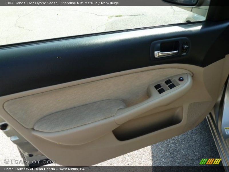 Shoreline Mist Metallic / Ivory Beige 2004 Honda Civic Hybrid Sedan