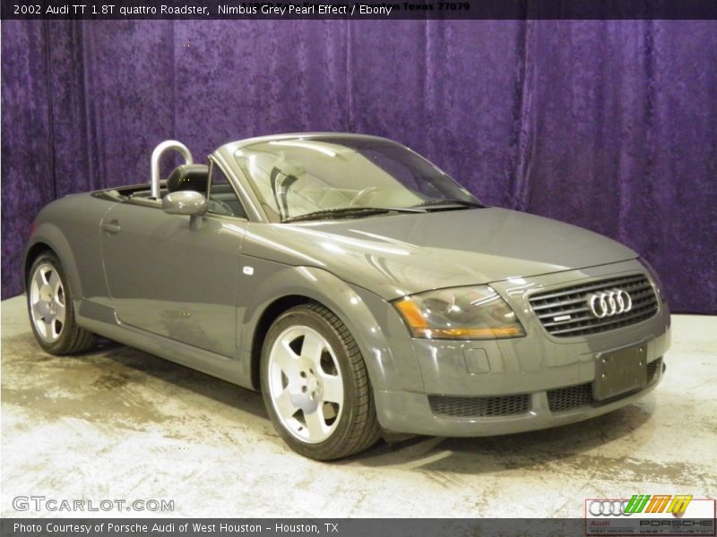 Nimbus Grey Pearl Effect / Ebony 2002 Audi TT 1.8T quattro Roadster