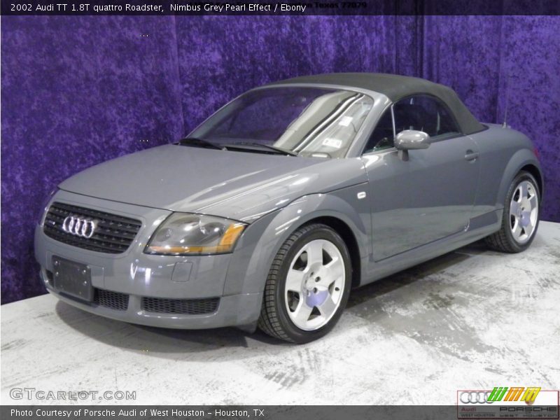 Nimbus Grey Pearl Effect / Ebony 2002 Audi TT 1.8T quattro Roadster