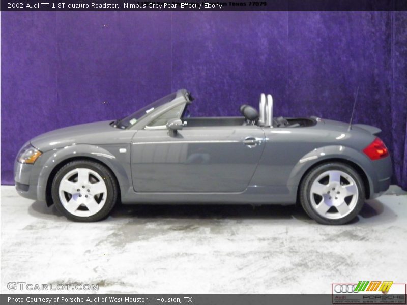 Nimbus Grey Pearl Effect / Ebony 2002 Audi TT 1.8T quattro Roadster