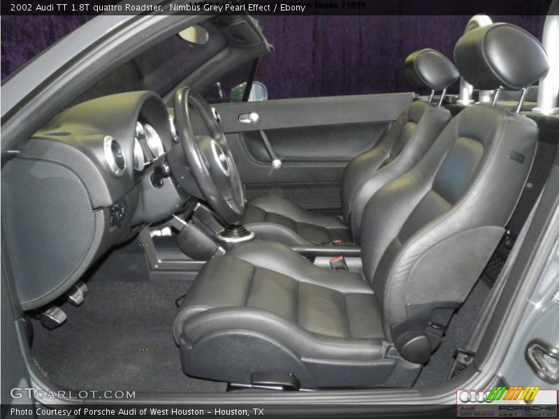 Nimbus Grey Pearl Effect / Ebony 2002 Audi TT 1.8T quattro Roadster