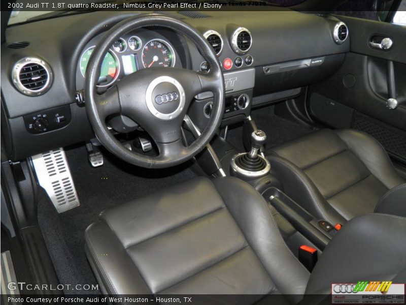 Nimbus Grey Pearl Effect / Ebony 2002 Audi TT 1.8T quattro Roadster