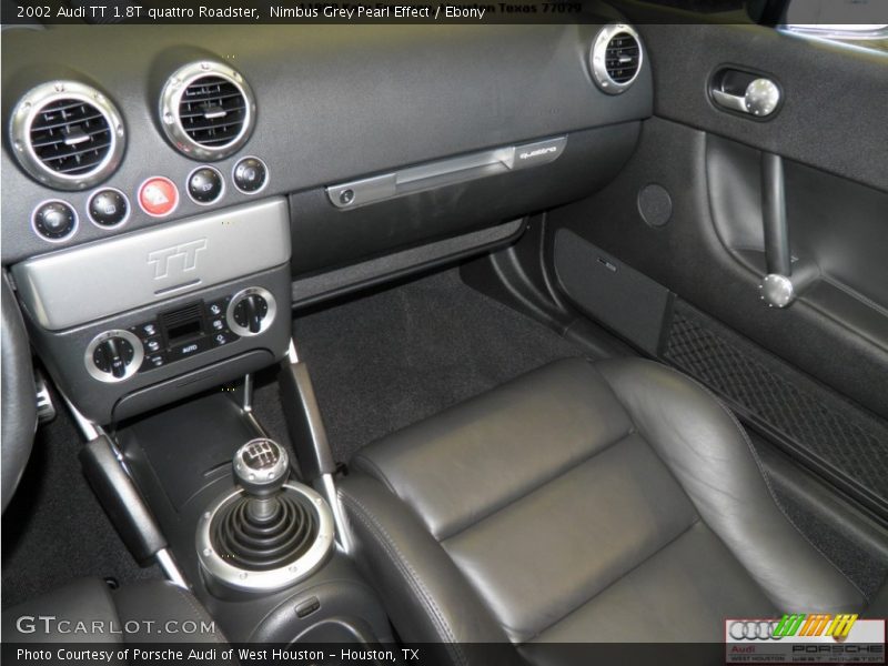 Nimbus Grey Pearl Effect / Ebony 2002 Audi TT 1.8T quattro Roadster