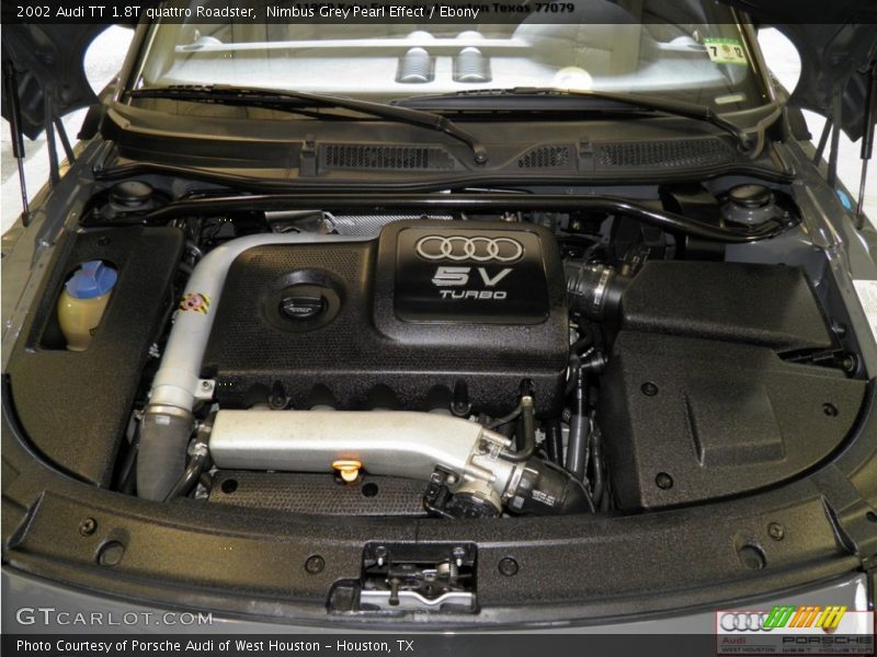Nimbus Grey Pearl Effect / Ebony 2002 Audi TT 1.8T quattro Roadster
