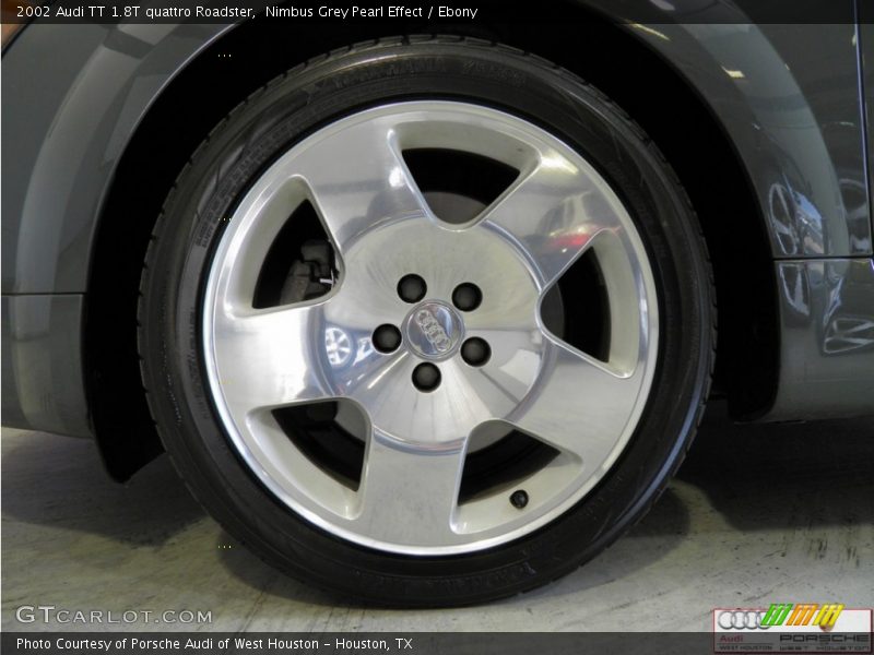 Nimbus Grey Pearl Effect / Ebony 2002 Audi TT 1.8T quattro Roadster
