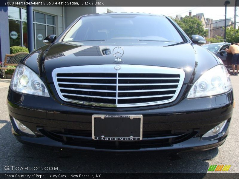 Black / Black 2008 Mercedes-Benz S 550 4Matic Sedan