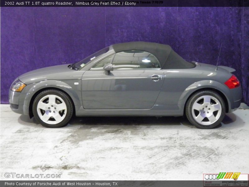 Nimbus Grey Pearl Effect / Ebony 2002 Audi TT 1.8T quattro Roadster