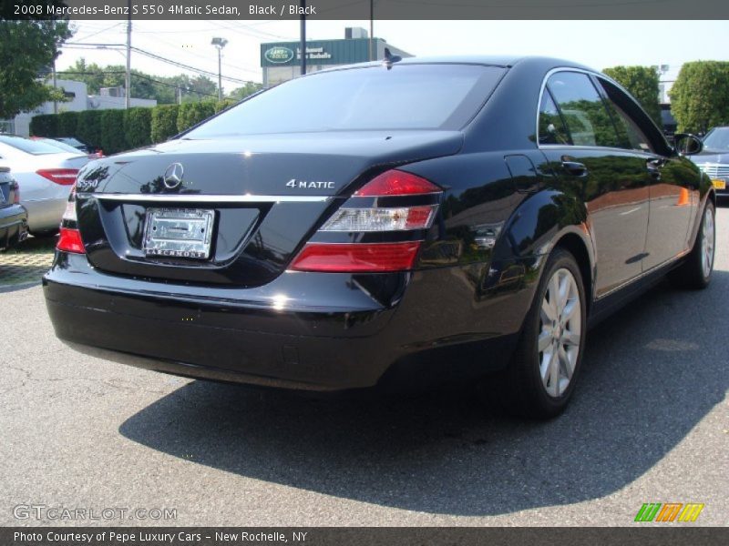Black / Black 2008 Mercedes-Benz S 550 4Matic Sedan